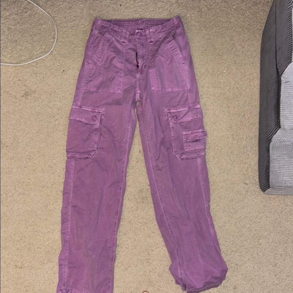 American Eagle Purple Cargo Pants